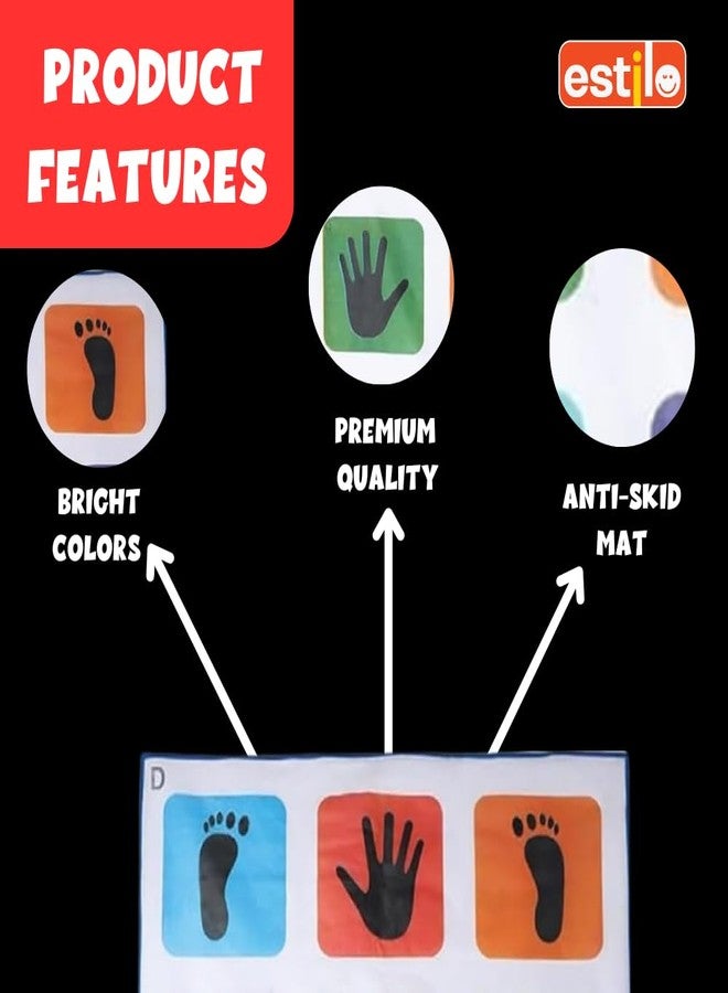 Estilo Hopscotch Game for Kids |Jumbo Kids Play Mat (3.5 Ft x 9 Ft) | Kith-Kith, Stapu, Langdi, Ekka Dukka, Paandi, Kunte Bille | Unique Balancing Floor Game | for 2+ Years -(40" x 108") - Image 3